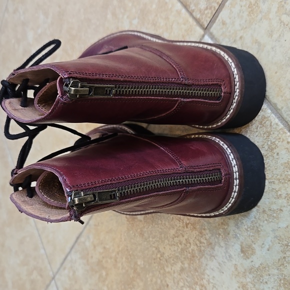 Madewell The Citywalk Lugsole Leather Lace-up Boot EUC - Picture 4 of 11